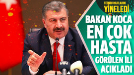 Bakan Koca en çok hasta görülen ili açıkladı