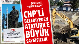 CHP'li belediyeden Atatürk'e büyük saygısızlık