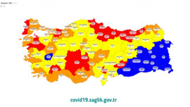 İşte, Türkiye'nin Kovid-19 risk haritası