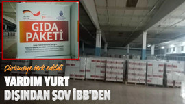 Yardım yurt dışından şov İBB'den