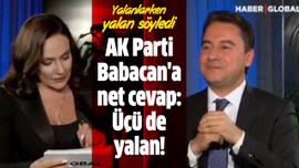 AK Parti'den Babacan'a net cevap: Üçü de yalan!