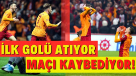 Galatasaray ilk golü bulduğu maçları kaybediyor