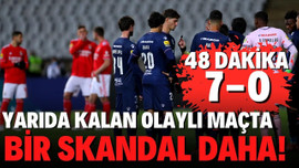 Yarıda kalan 7-0'lık olaylı maçta bir skandal daha