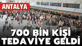 Antalya'ya tedavi amaçlı 700 bin kişi geldi