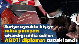 Suriye uyruklu kişiye sahte pasaport