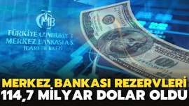 Merkez Bankası rezervleri 114,7 milyar dolar oldu