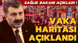 Haftalık vaka haritası açıklandı