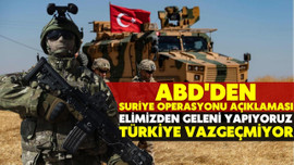 ABD'den Suriye'ye operasyon mesajı