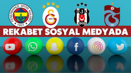 Dört büyüklerin rekabeti sosyal medyaya taşındı!