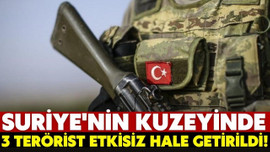 3 PKK/YPG'li terörist etkisiz hale getirildi!