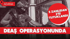 DEAŞ operasyonunda 5 zanlıdan 2'si tutuklandı