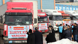 Gaziantep'ten Suriye'ye 27 tır yardım gönderildi!