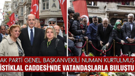 Kurtulmuş İstiklal Caddesi'nde esnafı ziyaret etti