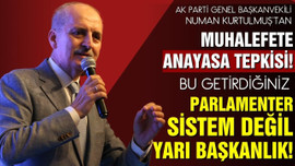 Kurtulmuş'tan muhalefete anayasa tepkisi!