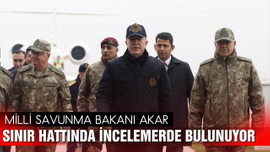 Bakan Akar'dan sınır hattında inceleme