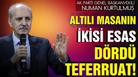 6'lı masanın ikisi esas dördü teferruat!