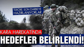 Kara harekatında stratejik noktalar belirlendi