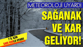 Meteoroloji 7 ili uyardı!