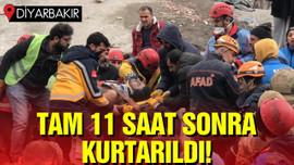 Depremden 11 saat sonra kurtarıldı!