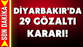 Diyarbakır'da 29 gözaltı!