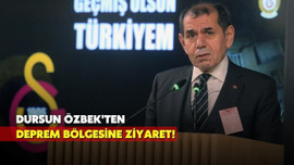 Dursun Özbek, deprem bölgesini ziyaret etti!