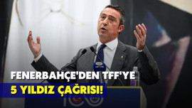 Fenerbahçe'den TFF'ye 5 yıldız çağrısı!