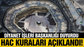 Hac kuraları açıklandı!