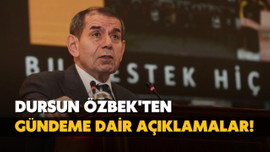 Dursun Özbek'ten gündeme dair önemli açıklamalar!