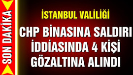 İstanbul Valiliği, "4 kişi gözaltına alındı"