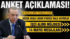 Cumhurbaşkanı Erdoğan'dan anket açıklaması!