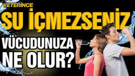 Yeterince su içmezseniz vücudunuza ne olur?