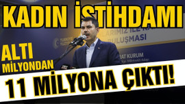 "Kadın istihdamı 6 milyondan 11 milyona çıktı"