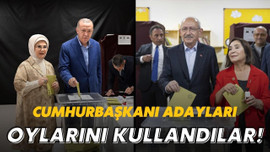 Cumhurbaşkanı adayları oylarını kullandı!