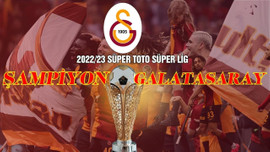 Süper Lig'in şampiyonu Galatasaray!