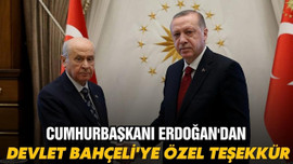 Erdoğan'dan Bahçeli'ye özel teşekkür!