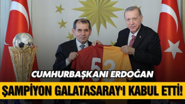 Erdoğan, Galatasaray futbol takımını kabul etti