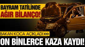 Bayram tatilinin kaza bilançosu ağır!