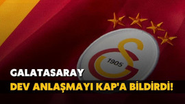 Galatasaray, dev anlaşmayı KAP'a bildirdi!