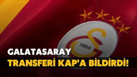 Galatasaray, yeni transferini KAP'a bildirdi!