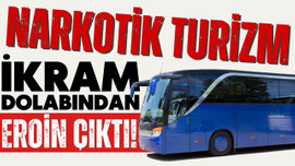 Otobüsün ikram dolabında eroin ele geçirildi