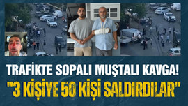 Trafikte sopalı muştalı kavga: 3 yaralı!