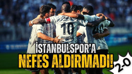 Beşiktaş İstanbulspor'a nefes aldırmadı! 2-0