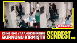 Eşine iğne yapan hemşirenin burnunu kırmıştı!