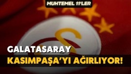 Galatasaray, Kasımpaşa'yı konuk ediyor!