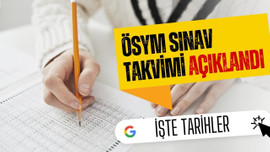 2024 sınav takvimi yayımlandı!