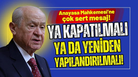 Bahçeli'den AYM'ye sert mesaj