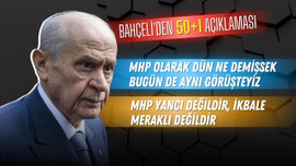 Bahçeli'den 50+1 açıklaması!