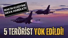 5 PKK'lı terörist yok edildi!