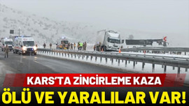 Kars'ta buzlanma kazası! Can kayıpları var!