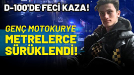 Metrelerce sürüklenen motokurye öldü!